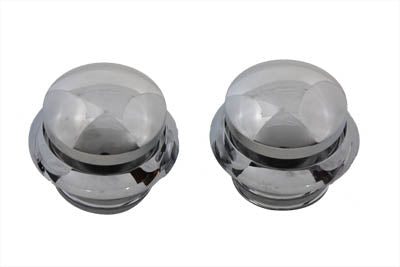 Wyatt Gatling Pop-Up Gas Cap Set Chrome for Harley Davidson FXST & FLST (1996-1999)