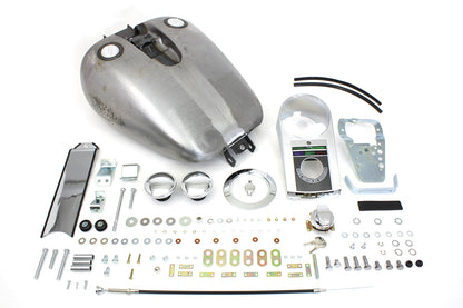 V-Twin Bobbed 4-Gallon Gas Tank Kit for Harley Davidson FXD (1995-2004)