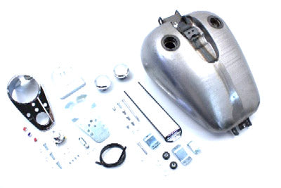 V-Twin Bobbed 4-Gallon Gas Tank Kit for Harley Davidson FXD (1995-2004)