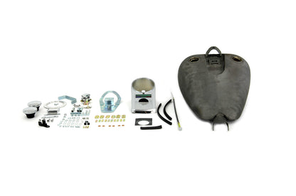 V-Twin Bobbed 3.2 Gallon Gas Tank Kit for Harley Davidson XL Models