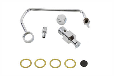 Wyatt Gatling 70597 Fuel Petcock Shut Off Rod Kit for Harley Davidson FL - Chrome