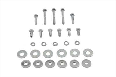 Wyatt Gatling Gas Tank Bolt Kit Chrome for Harley Davidson FLST and FXST