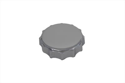 V-Twin Deluxe Chrome Scallop Style Gas Cap for Harley Davidson FL (Part #03-0206)