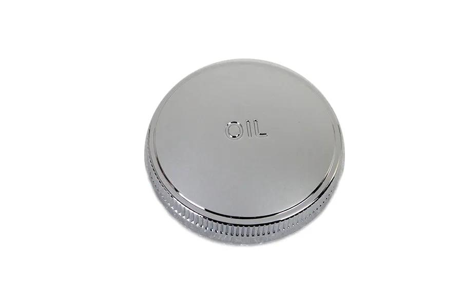 V-Twin Chrome Oil Cap with 45 Inch W/G - Fits Harley Davidson G 1936-1945 by V-Twin