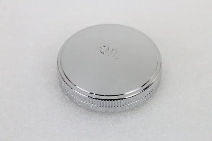 V-Twin Chrome Oil Cap with 45 Inch W/G - Fits Harley Davidson G 1936-1945 by V-Twin