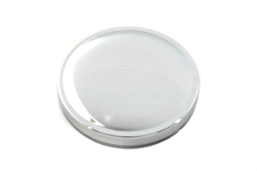 Wyatt Gatling Stock Style Gas Cap Vented Chrome for Harley Davidson FL Models (Part #03-0026) by Wyatt Gatling