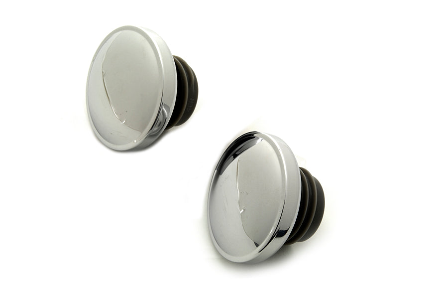 Wyatt Gatling 03-0305 Chrome Steel Vented and Non-Vented Screw-In Gas Cap Set