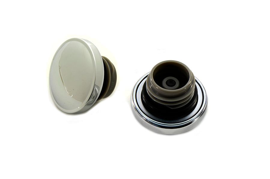 Wyatt Gatling 03-0305 Chrome Steel Vented and Non-Vented Screw-In Gas Cap Set