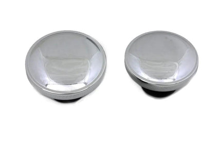 Wyatt Gatling 38-0321 Ratcheting Style Chrome Gas Cap Set for Harley Davidson FXST by Wyatt Gatling