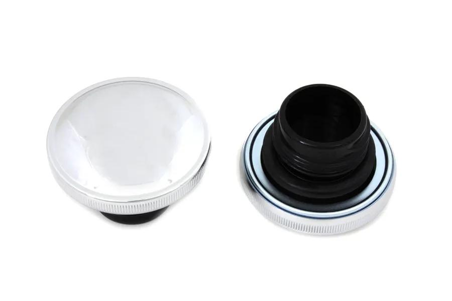 Wyatt Gatling 38-0321 Ratcheting Style Chrome Gas Cap Set for Harley Davidson FXST by Wyatt Gatling