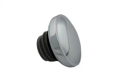 Wyatt Gatling Ratcheting Style Gas Cap Vented Chrome for Harley Davidson FXST and FLST (Part #71438) by Wyatt Gatling