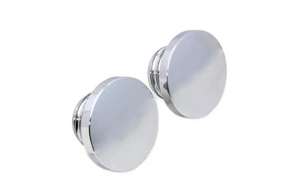 Wyatt Gatling Billet Smooth Style Gas Cap Set for Harley Davidson FXST by Wyatt Gatling
