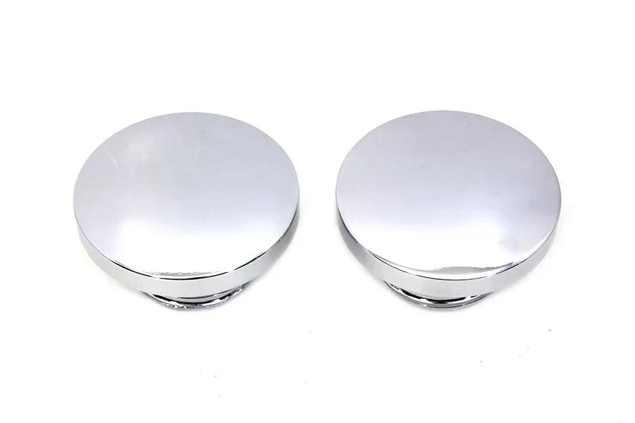 Wyatt Gatling Billet Smooth Style Gas Cap Set for Harley Davidson FXST by Wyatt Gatling