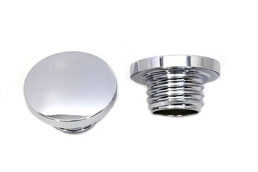 Wyatt Gatling Billet Smooth Style Gas Cap Set for Harley Davidson FXST by Wyatt Gatling