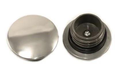 Wyatt Gatling Polished Low Profile Gas Cap Set for Harley Davidson FXST and FLST (Part #03-0316) by Wyatt Gatling