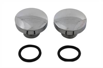 Wyatt Gatling Tall Style Billet Vented and Non-Vented Gas Cap Set for Harley Davidson by Wyatt Gatling