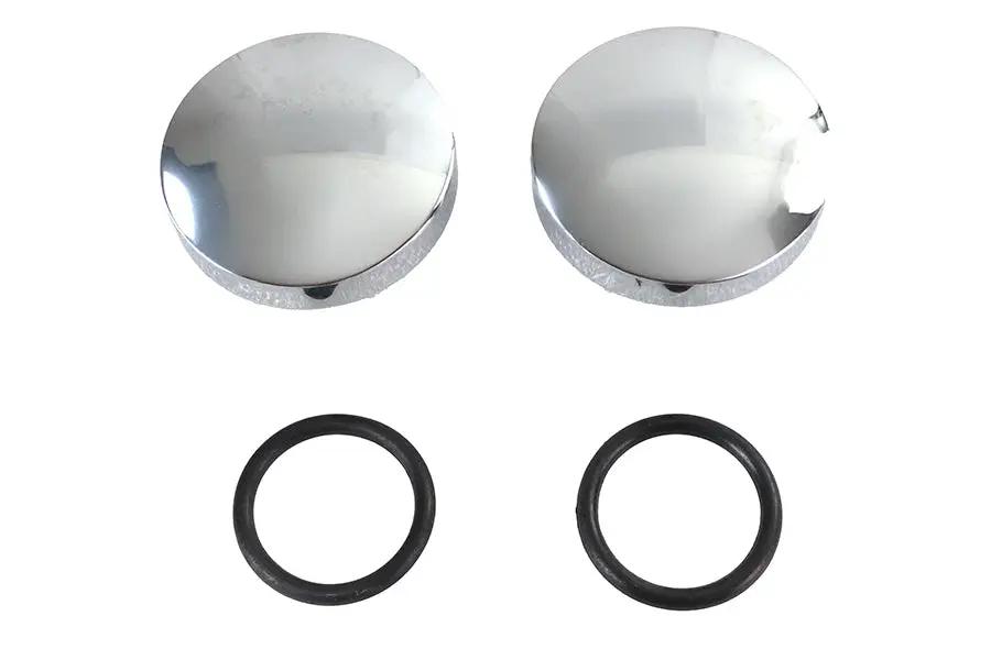 Wyatt Gatling Tall Style Billet Vented and Non-Vented Gas Cap Set for Harley Davidson by Wyatt Gatling