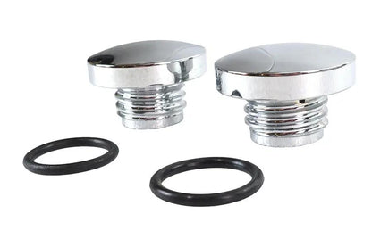 Wyatt Gatling Tall Style Billet Vented and Non-Vented Gas Cap Set for Harley Davidson by Wyatt Gatling