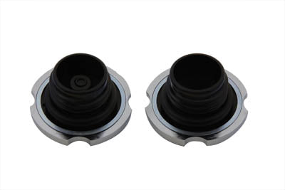 Wyatt Gatling Billet Gas Cap Set Vented and Non-Vented for Harley Davidson FXST by Wyatt Gatling