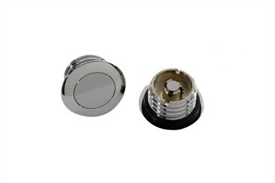 Wyatt Gatling 21-55 Smooth Style Pop-Up Gas Cap Set for 1984-1993 Harley-Davidson FXST