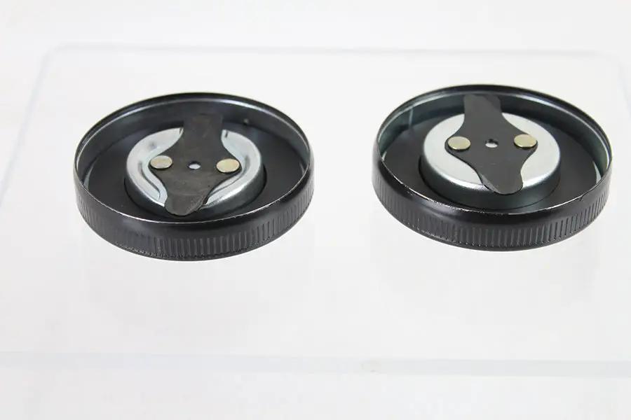 Wyatt Gatling Part 03-0013B Stock Style Gas Cap Set Vented and Non-Vented for Harley Davidson FL by Wyatt Gatling