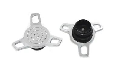 Wyatt Gatling T03-0344 Spinner Style Vented and Non-Vented Gas Cap Set for Harley Davidson by Wyatt Gatling