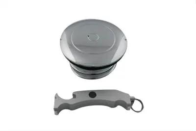 Wyatt Gatling Part 012032 - Flush Mount Style Gas Cap Vented for Harley Davidson Motorcycles by Wyatt Gatling