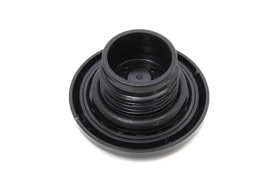 Wyatt Gatling Air Flow Vented Gas Cap - Black Finish for Harley Davidson FXST (1999-2008) by Wyatt Gatling