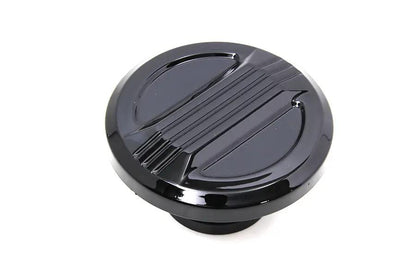 Wyatt Gatling Air Flow Vented Gas Cap - Black Finish for Harley Davidson FXST (1999-2008) by Wyatt Gatling