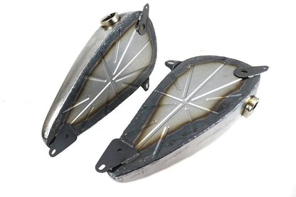 Wyatt Gatling WR 45 inch 3 Gallon Gas Tank Set for Harley Davidson W Models by Wyatt Gatling