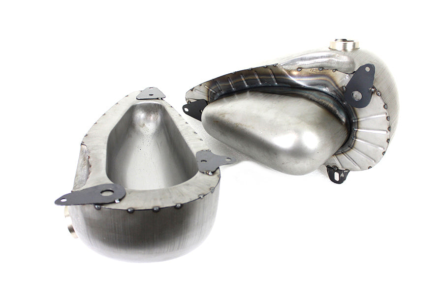 Wyatt Gatling 38-0510 45-Inch Gas and Oil Tank Set Raw for Harley-Davidson W