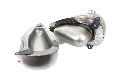 Wyatt Gatling 38-0510 45-Inch Gas and Oil Tank Set Raw for Harley-Davidson W