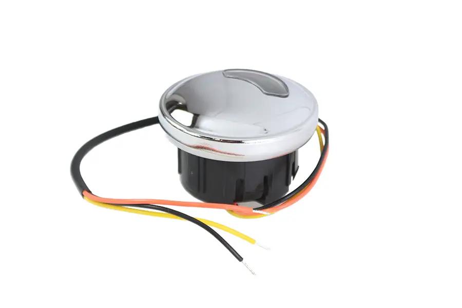 V-Twin Fuel Gauge Chrome for Harley Davidson FXST and FLST Models by V-Twin
