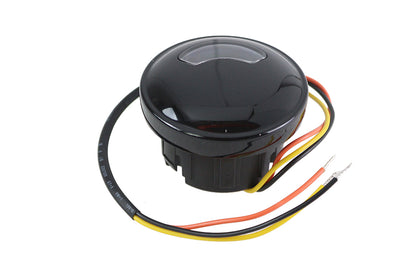 V-Twin 78367B Black Fuel Gauge for Harley-Davidson FLST and FXST