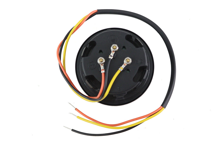 V-Twin 78367B Black Fuel Gauge for Harley-Davidson FLST and FXST