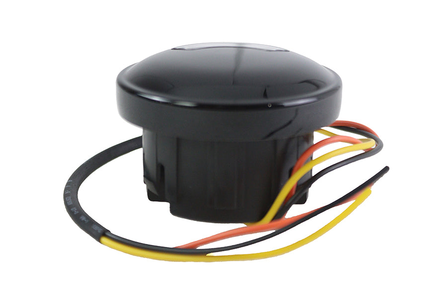V-Twin 78367B Black Fuel Gauge for Harley-Davidson FLST and FXST