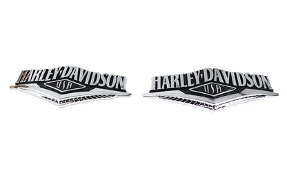 V-Twin Factory Style Tank Emblem Set - 7 inch x 2.5 inch, USA Made by V-Twin