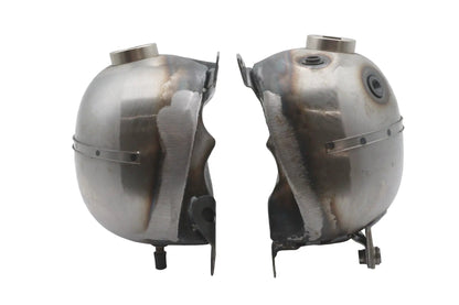 V-Twin Knucklehead Fat Bob Gas Tank Set 3.5 Gallon with Handshift Mounts and Shut Off Provision by V-Twin