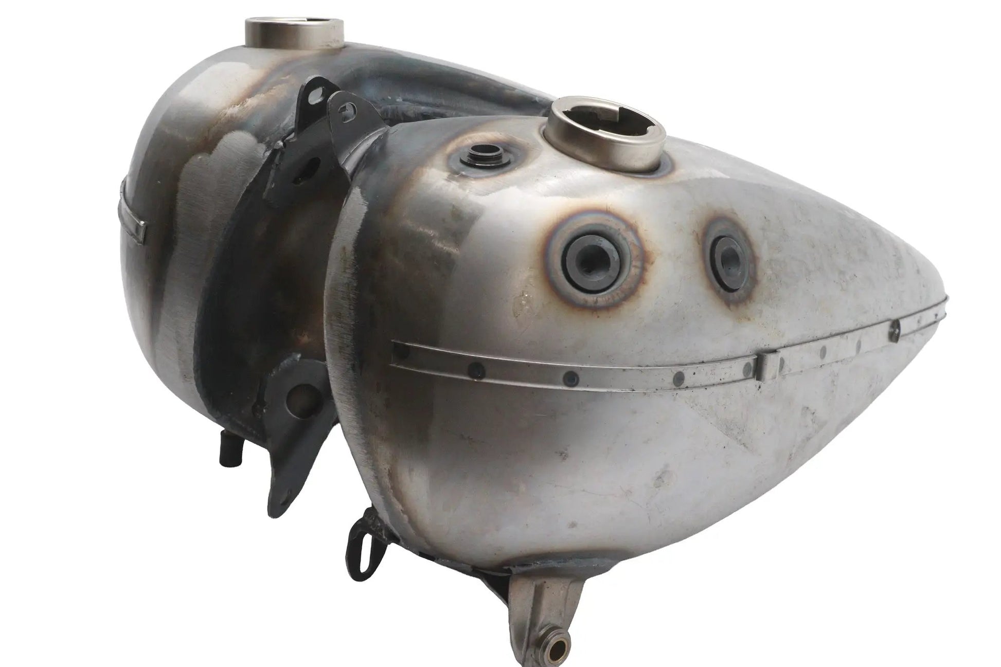 V-Twin Knucklehead Fat Bob Gas Tank Set 3.5 Gallon with Handshift Mounts and Shut Off Provision by V-Twin