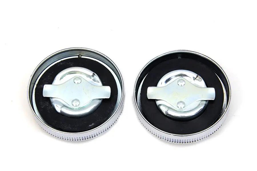 Wyatt Gatling Replica Eaton Style Vented Gas Cap Set for Harley Davidson XL Models by Wyatt Gatling