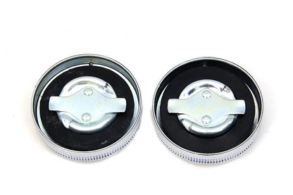 Wyatt Gatling Replica Eaton Style Vented Gas Cap Set for Harley Davidson XL Models by Wyatt Gatling