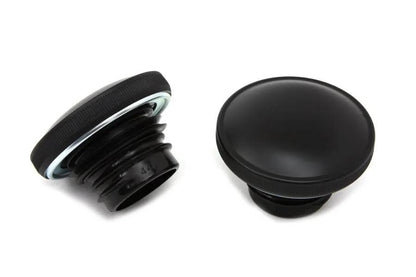 Wyatt Gatling 03-0301MB Ratcheting Style Gas Cap Set for Harley Davidson FXST (Vented & Non-Vented) by Wyatt Gatling