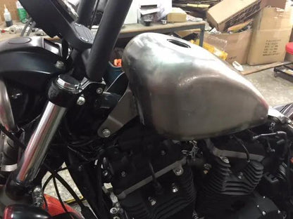 Wyatt Gatling 2.4 Gallon Gas Tank for Harley Davidson XL - Raised Front with Forward Cap by Wyatt Gatling
