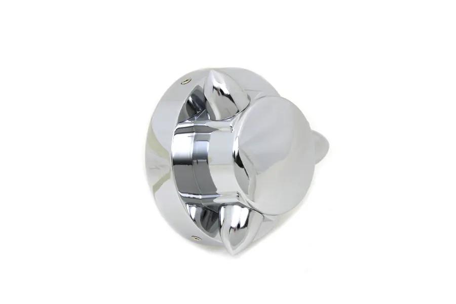 Wyatt Gatling Krommet Style Chrome Gas Cap Cover for Harley Davidson XL (1983-1992) by Wyatt Gatling