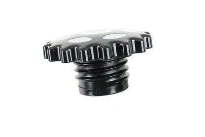 Wyatt Gatling Part 78084B Vented Black Sprocket Style Gas Cap for Harley Davidson XL Models by Wyatt Gatling