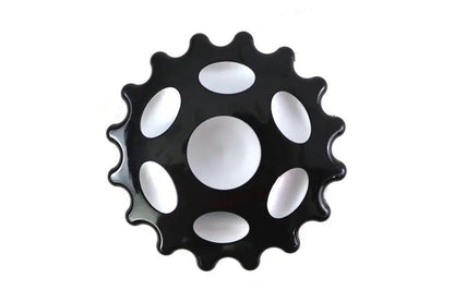 Wyatt Gatling Sprocket Gas Cap Vented Black for Harley Davidson FXS (Part #78085B) by Wyatt Gatling