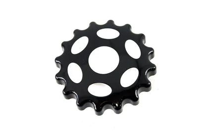 Wyatt Gatling Sprocket Gas Cap Non-Vented Black for Harley Davidson FLST (Part #78086B) by Wyatt Gatling
