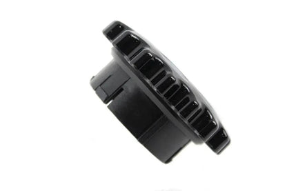 Wyatt Gatling Sprocket Gas Cap Non-Vented Black for Harley Davidson FLST (Part #78086B) by Wyatt Gatling