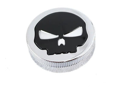 Wyatt Gatling Chrome Skull Style Vented Gas Cap for Harley Davidson XL Models by Wyatt Gatling