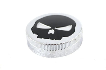 Wyatt Gatling Chrome Skull Style Vented Gas Cap for Harley Davidson XL Models by Wyatt Gatling